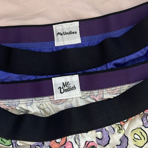 🆕 MeUndies 2 Pack Men Boxers Size Medium - Purple Solid + Fruit Loops Pattern - Picture 2 of 3